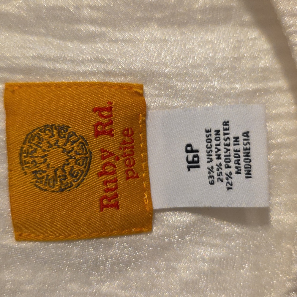 Ruby Rd. White Shimmery Button-Up Jacket - Picture 2 of 7